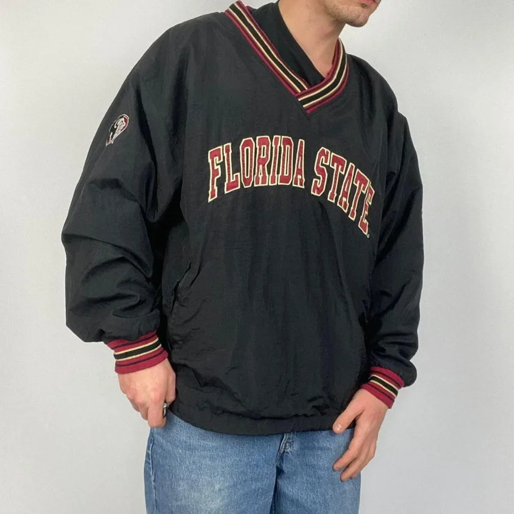 Vintage Champion Lightweight Pullover Jacket Black XLarge. - Picture 2 of 4